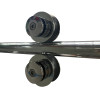 Двері у нішу розсувні KOER SR SD06-140x220-TR-01 прозоре скло EASY CLEAN 8мм хром (KR5368)