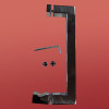 Двері у нішу розсувні KOER SR SD02-140x200-TR-01 прозоре скло EASY CLEAN 8мм хром (KR5383)