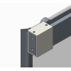 Двері у нішу розсувні KOER SR SD05-140x200-TR-01 прозоре скло EASY CLEAN 6мм хром (KR5406)
