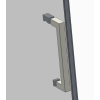 Дверь в нишу раздвижная KOER SR SD02-120x200-TR-01 прозрачное стекло EASY CLEAN 8мм хром (KR5384)