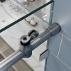 Дверь в нишу раздвижная KOER SR SD06-140x220-TR-07 прозрачное стекло EASY CLEAN 8мм графит (KR5369)