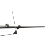 Дверь в нишу раздвижная KOER SR SD06-140x220-TR-07 прозрачное стекло EASY CLEAN 8мм графит (KR5369)