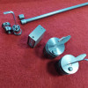 Двері у нішу розсувні KOER SR SD01-120x200-TR-07 прозоре скло EASY CLEAN 8мм графіт (KR5378)
