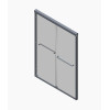 Двері у нішу розсувні KOER SR SD03-140x200-TR-01 прозоре скло EASY CLEAN 8мм хром (KR5385)