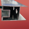 Двері у нішу розсувні KOER SR SD05-140x200-TR-01 прозоре скло EASY CLEAN 6мм хром (KR5406)