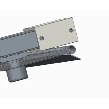 Двері у нішу розсувні KOER SR SD05-140x200-TR-01 прозоре скло EASY CLEAN 6мм хром (KR5406)