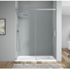 Двері у нішу розсувні KOER SR SD02-140x200-TR-01 прозоре скло EASY CLEAN 8мм хром (KR5383)