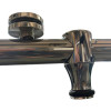Двері у нішу розсувні KOER SR SD06-120x220-TR-01 прозоре скло EASY CLEAN 8мм хром (KR5367)