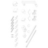 Двері у нішу розсувні KOER SR SD02-140x200-TR-01 прозоре скло EASY CLEAN 8мм хром (KR5383)