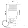 Термоголовка з виносним датчиком M30x1.5 Koer KR.1333 (KR2751)
