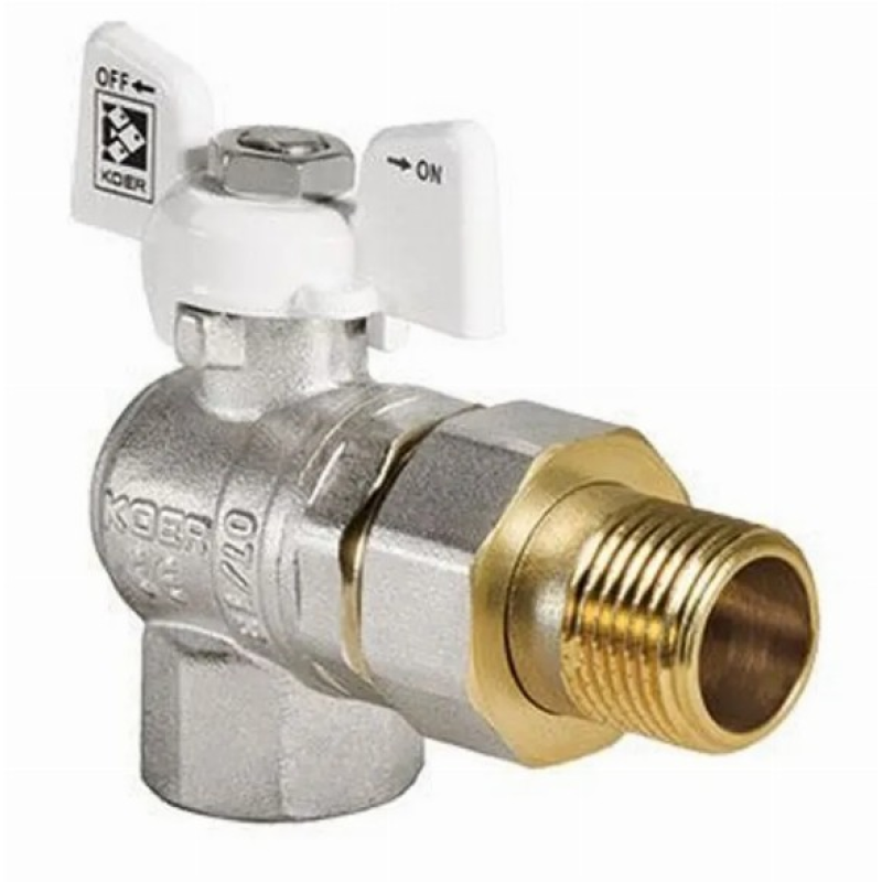 Кран с американкой угловой Koer KR.228.W - 1
