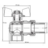 Кран з американкою 3/4