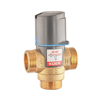Клапан смесительный термостатический 1'' (20*C-60*C) KOER KR.1268 (KR5845)