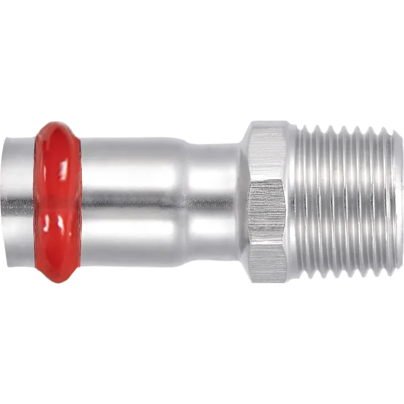Переходник с наружной резьбой KOER KQ.A1506M PRESS-INOX AISI 304 15x1/2