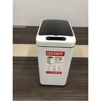 Мусорное ведро сенсорное прямоугольное KOER TC-020408-08 8 л (цвет белый) (KR5589)