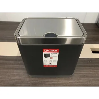 Відро для сміття сенсорне прямокутне KOER TC-020212-07 12 л (колір графіт) (KR5585)