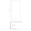 Душевая перегородка Walk-In KOER SR SP02-100x200-TR-01 прозрачное стекло EASY CLEAN 8мм хром (KR5395)