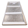 Душова перегородка Walk-In KOER SR SP02-100x200-TR-12 прозоре скло EASY CLEAN 8мм матове золото (KR5396)