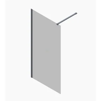 Душевая перегородка Walk-In KOER SR SP01-120x200-TR-01 прозрачное стекло EASY CLEAN 8мм хром (KR5394)
