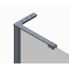 Душова перегородка Walk-In KOER SR SP02-100x200-TR-12 прозоре скло EASY CLEAN 8мм матове золото (KR5396)