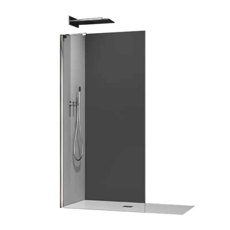 Душевая перегородка Walk-In KOER SR SP02-100x200-TR-01 прозрачное стекло EASY CLEAN 8мм хром (KR5395)