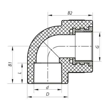 Угол ВР 25x1/2F PPR Koer K0114.PRO (KP0136)