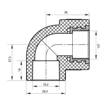 Угол ВР 20x1/2F PPR Koer K0113.PRO (KP0135)