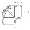 Кут 90 90 PPR Koer K0205.PRO (KP2570)