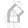 Угол 45 50 PPR Koer K0017.PRO (KP0021)