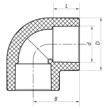 Угол 90 32 PPR Koer K0021.PRO (KP0026)