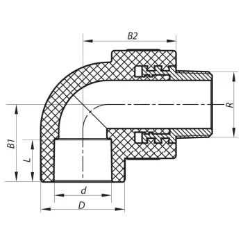 Угол НР 20x1/2M PPR Koer K0118.PRO (KP0141)