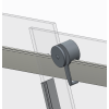 Боковая стенка к кабине KOER SR SW01-90x200-TR-01 прозрачное стекло EASY CLEAN 8мм хром (KR5381)