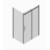 Боковая стенка к кабине KOER SR SW01-90x200-TR-01 прозрачное стекло EASY CLEAN 8мм хром (KR5381)