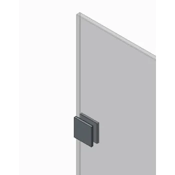 Бічна стінка до кабіни KOER SR SW04-90x200-TR-07 прозоре скло EASY CLEAN 10мм графіт (KR5391)