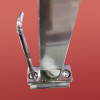 Боковая стенка к кабине KOER SR SW04-90x200-TR-01 прозрачное стекло EASY CLEAN 10мм хром (KR5390)