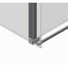 Боковая стенка к кабине KOER SR SW01-90x200-TR-01 прозрачное стекло EASY CLEAN 8мм хром (KR5381)