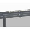 Боковая стенка к кабине KOER SR SW05-90x200-TR-01 прозрачное стекло EASY CLEAN 6мм хром (KR5407)