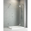 Боковая стенка к кабине KOER SR SW04-80x200-TR-01 прозрачное стекло EASY CLEAN 10мм хром (KR5389)