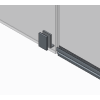 Боковая стенка к кабине KOER SR SW04-80x200-TR-01 прозрачное стекло EASY CLEAN 10мм хром (KR5389)