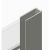 Бічна стінка до кабіни KOER SR SW01-90x200-TR-07 прозоре скло EASY CLEAN 8мм графіт (KR5382)