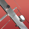 Боковая стенка к кабине KOER SR SW01-90x200-TR-01 прозрачное стекло EASY CLEAN 8мм хром (KR5381)