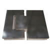 Бічна стінка до кабіни KOER SR SW04-90x200-TR-07 прозоре скло EASY CLEAN 10мм графіт (KR5391)