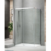 Боковая стенка к кабине KOER SR SW05-90x200-TR-01 прозрачное стекло EASY CLEAN 6мм хром (KR5407)