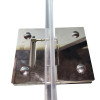 Боковая стенка к кабине KOER SR SW04-90x200-TR-01 прозрачное стекло EASY CLEAN 10мм хром (KR5390)