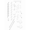Боковая стенка к кабине KOER SR SW01-90x200-TR-01 прозрачное стекло EASY CLEAN 8мм хром (KR5381)