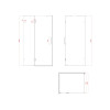 Боковая стенка к кабине KOER SR SW04-80x200-TR-01 прозрачное стекло EASY CLEAN 10мм хром (KR5389)