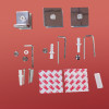 Боковая стенка к кабине KOER SR SW04-90x200-TR-01 прозрачное стекло EASY CLEAN 10мм хром (KR5390)