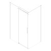 Бічна стінка до кабіни KOER SR SW01-90x200-TR-07 прозоре скло EASY CLEAN 8мм графіт (KR5382)