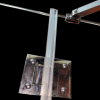 Боковая стенка к кабине KOER SR SW04-80x200-TR-01 прозрачное стекло EASY CLEAN 10мм хром (KR5389)