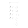 Бічна стінка до кабіни KOER SR SW04-90x200-TR-07 прозоре скло EASY CLEAN 10мм графіт (KR5391)